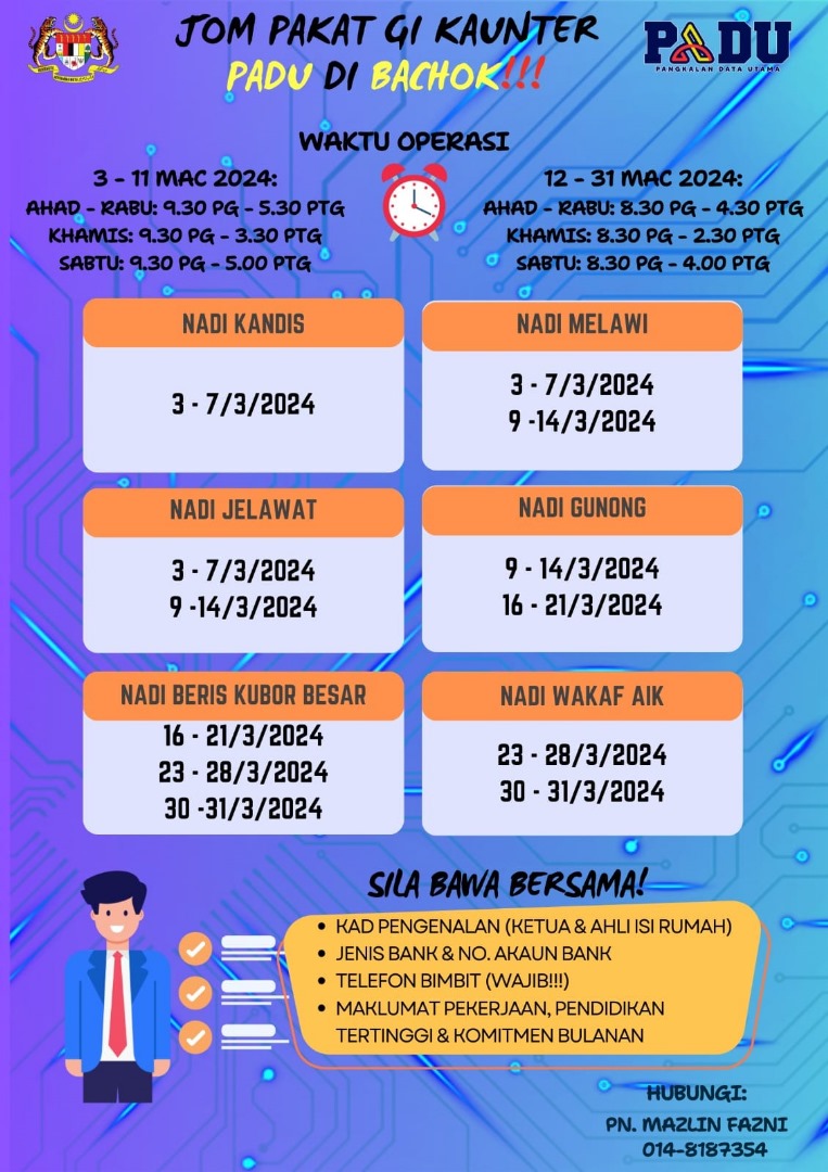 Jadual Padu Mac 2024